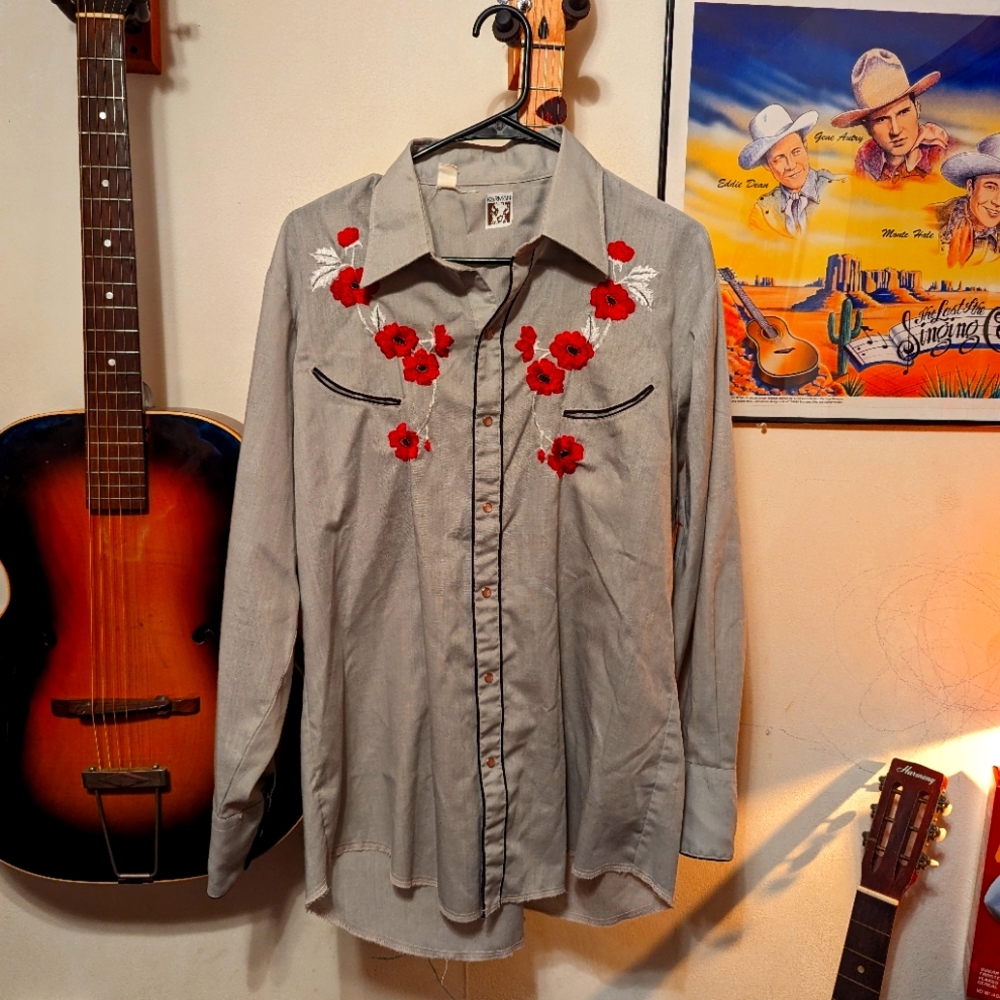 Vintage Men's Western Shirt - Sz L